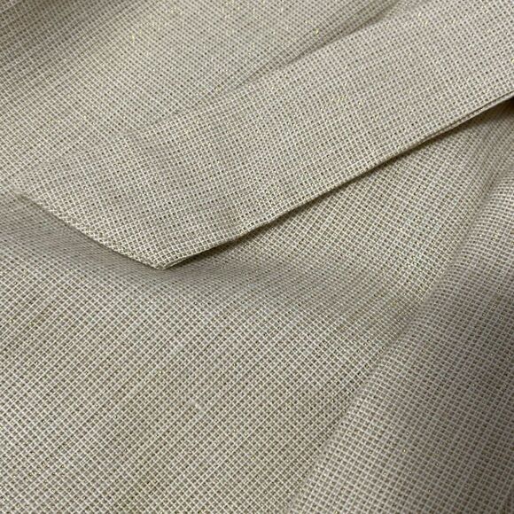 🟢Cache Solid Vanilla Cream Metallic Gold Shorts Size 6 - Picture 8 of 8